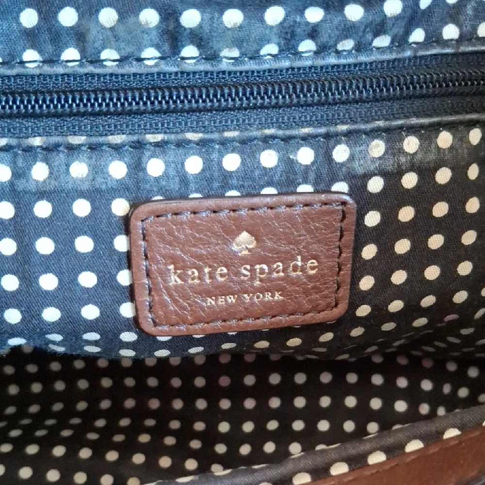 Kate Spade Blue Shoulder Bag with Gold Chain - Picture 11 of 13